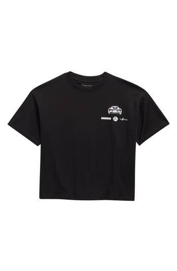 Denim And Flower Kids' Keep It Burning Graphic T-shirt In Black