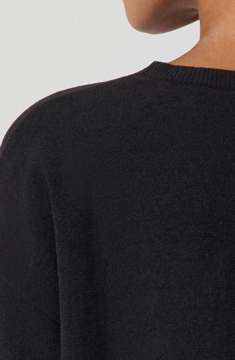 Florence by Mills Relaxed Chenille Sweater, Alternate, color, Black