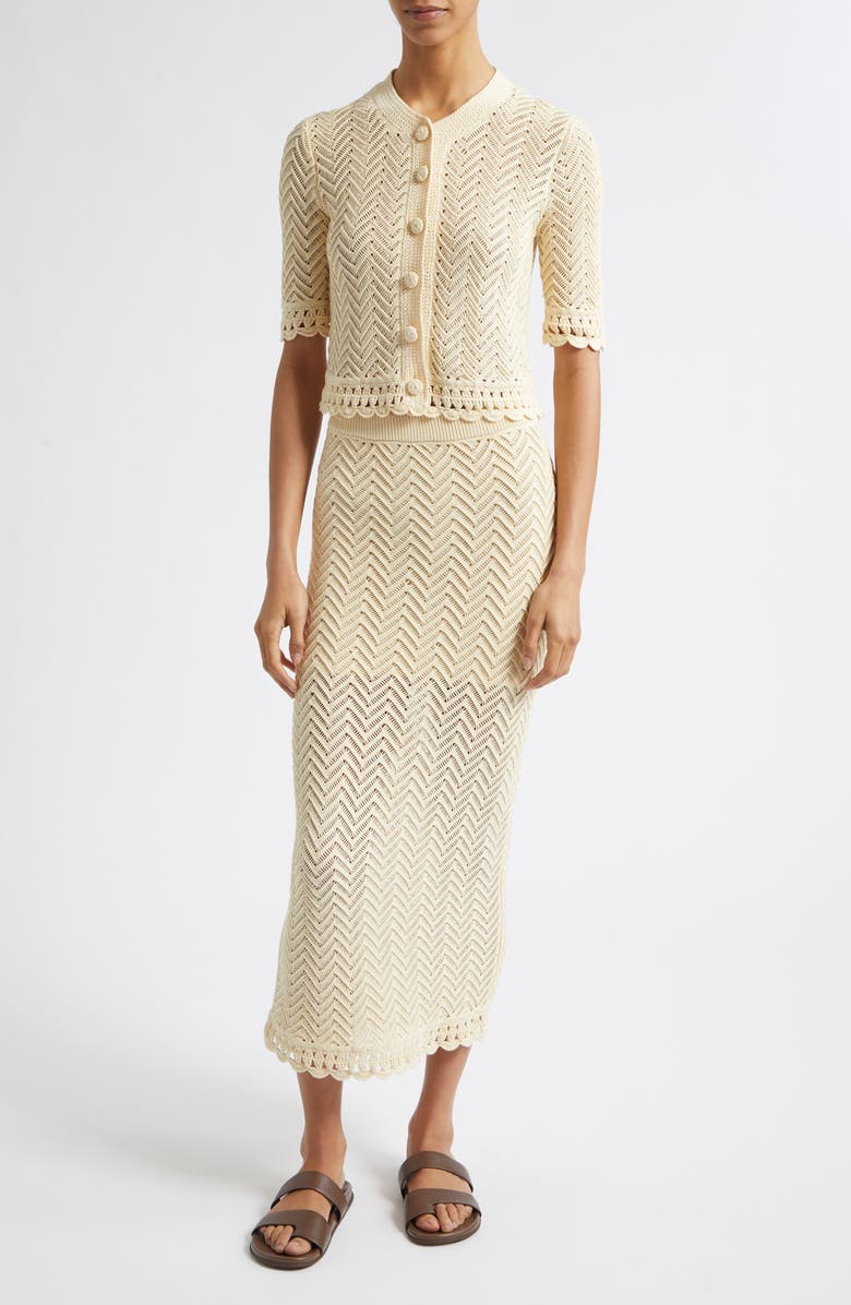A.L.C. Siesta Knit Skirt, Alternate, color, Butter