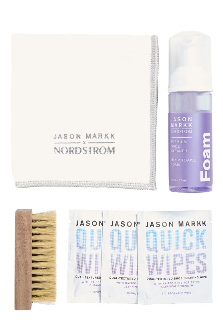 7-Piece Travel Shoe Care Kit, Main, color, GREY