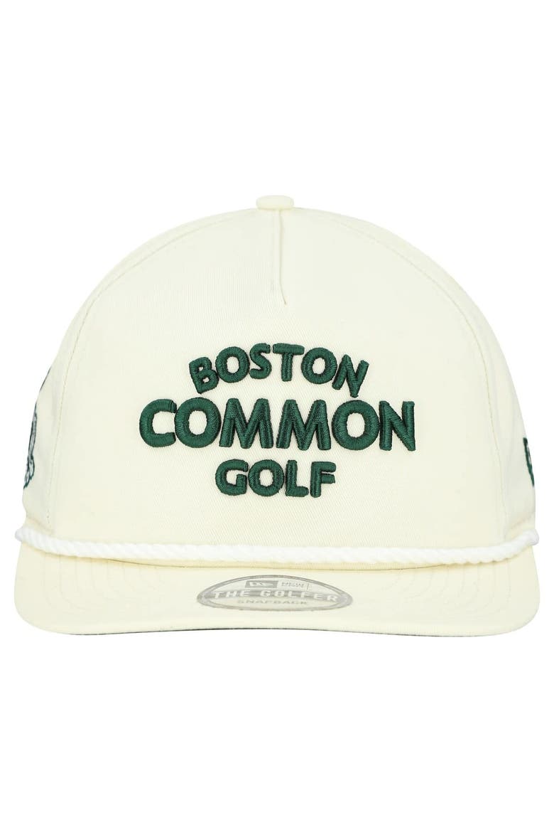 Men's New Era  Cream Boston Common Golf Adjustable Golfer Hat, Alternate, color, Cream