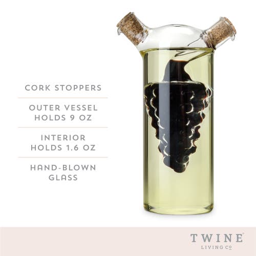 Twine Oil Vinegar Cruet In Clear