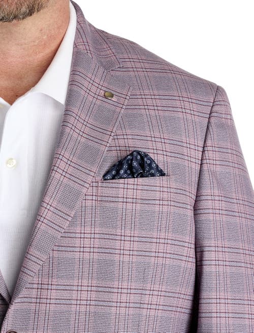 Oak Hill By Dxl Big & Tall  Springtime Windowpane Sport Coat