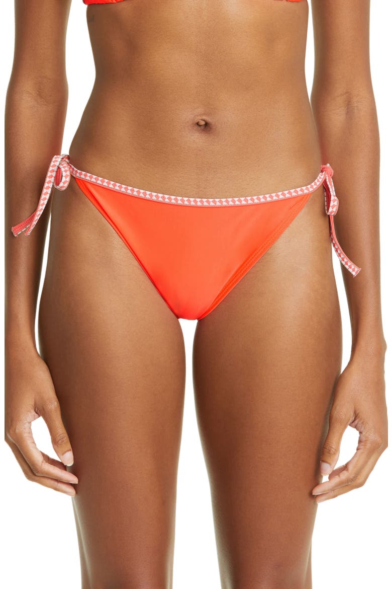 Lena String Bikini Bottoms, Main, color, NEON ORANGE