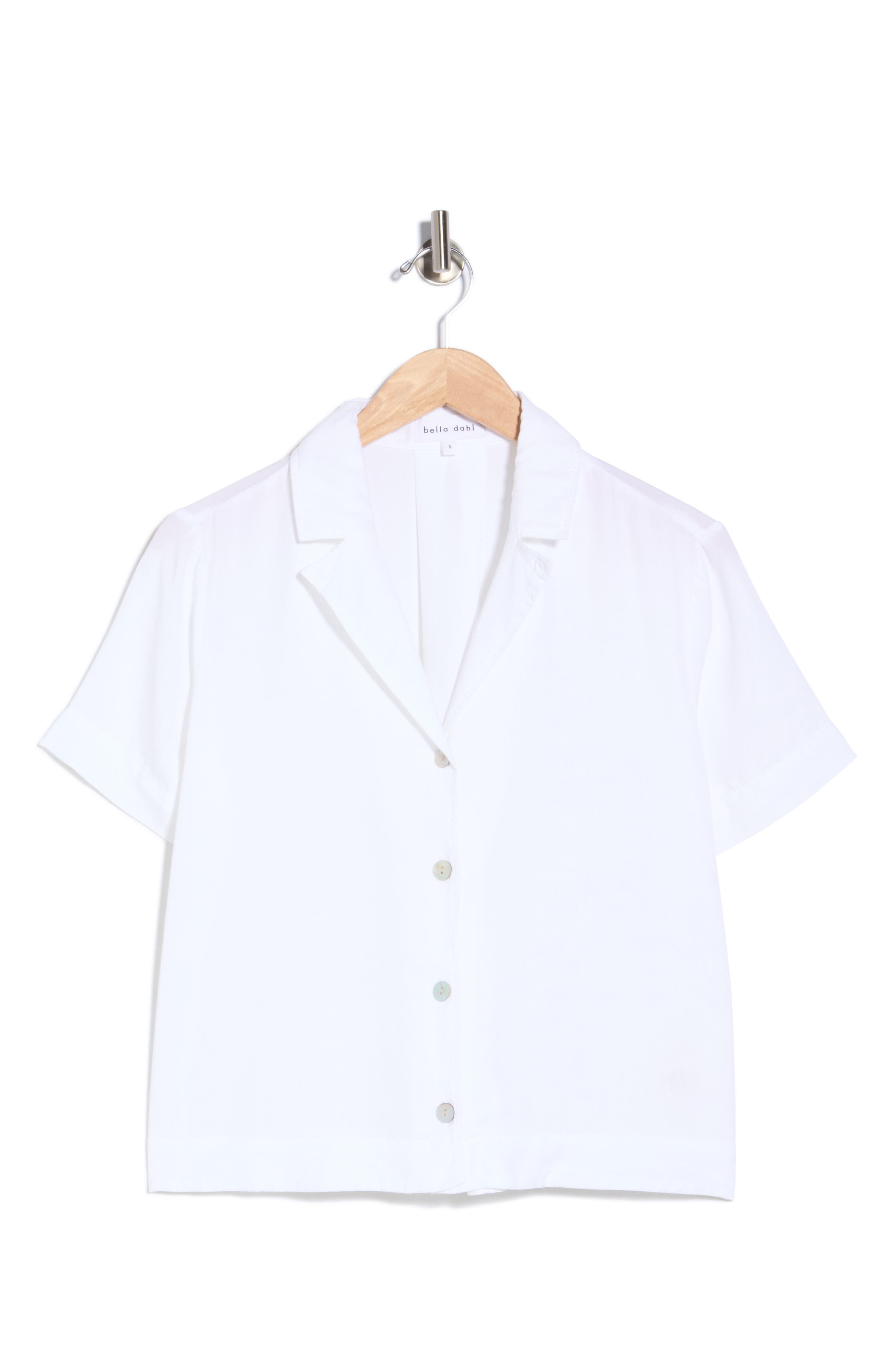 Short Sleeve Flowy Button-Up Shirt