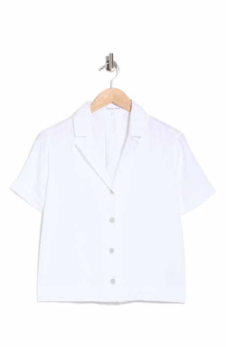 Short Sleeve Flowy Button-Up Shirt