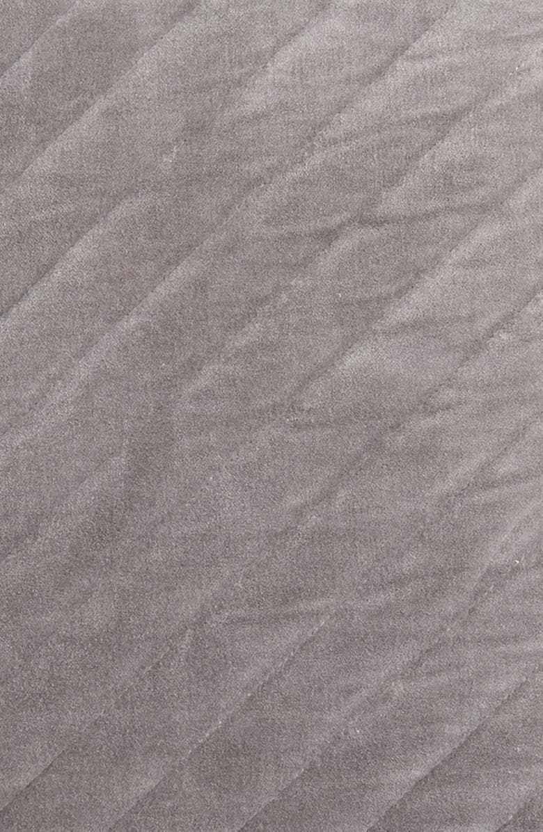 Nordstrom Channel Quilted Velvet Accent Pillow, Alternate, color, 