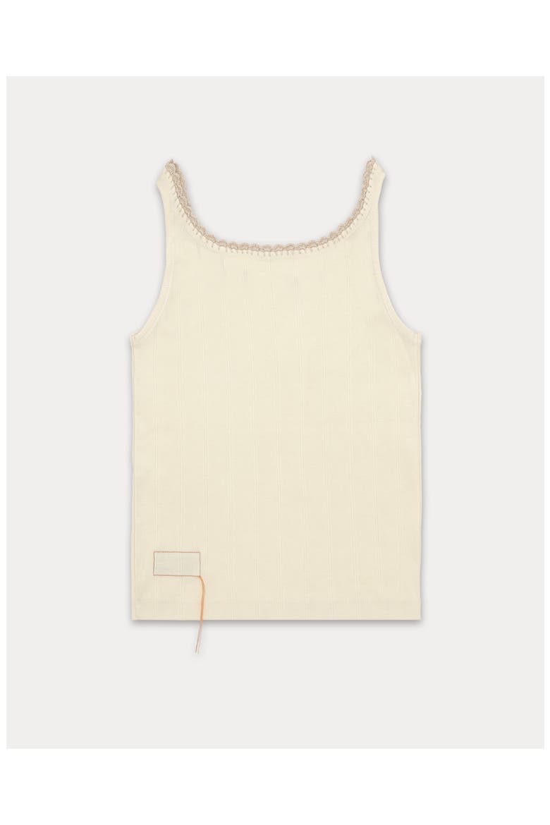 Claire Wide Ribbed Jersey Tank Top, Alternate, color, White