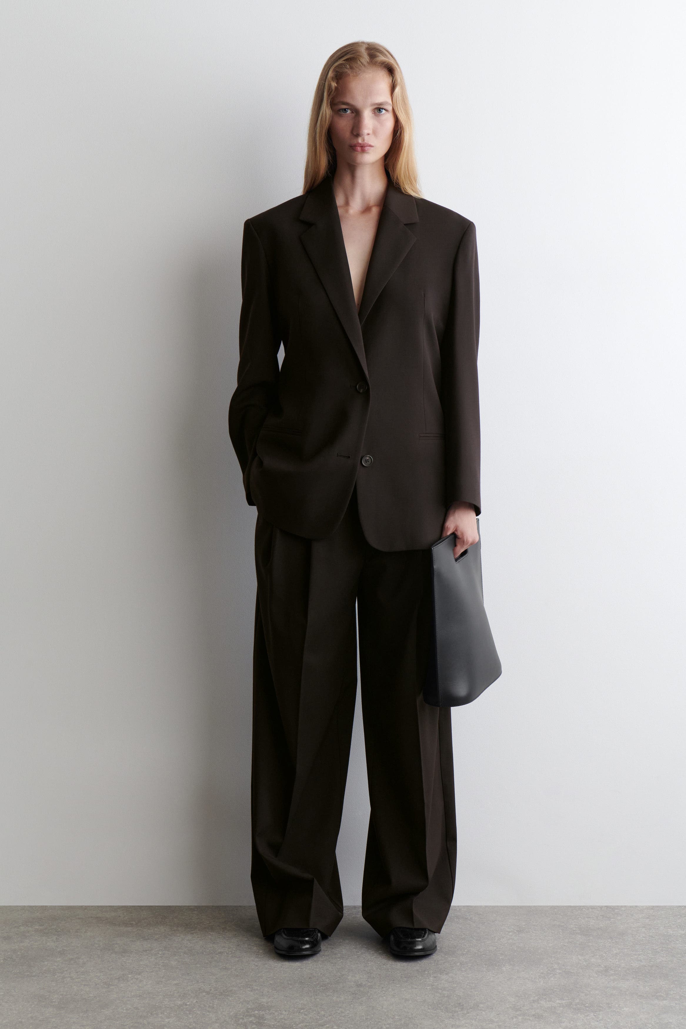 Relaxed Twill Wide-Leg Pants - image 5