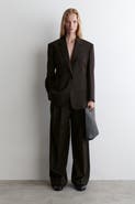 COS Relaxed Twill Wide-Leg Pants