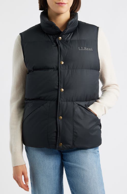 L.l.bean Bean's Trail Model Down Vest '82 In Black