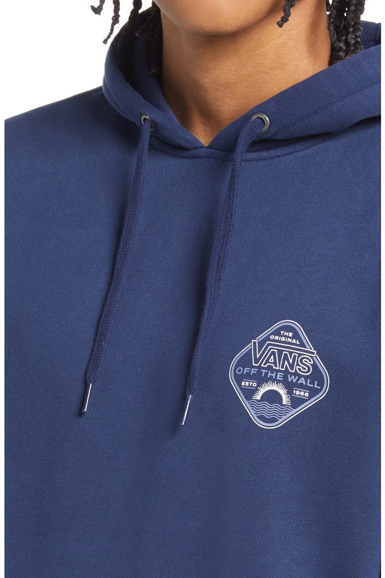True Rise Logo Graphic Hoodie, Alternate, color, DRESS BLUES