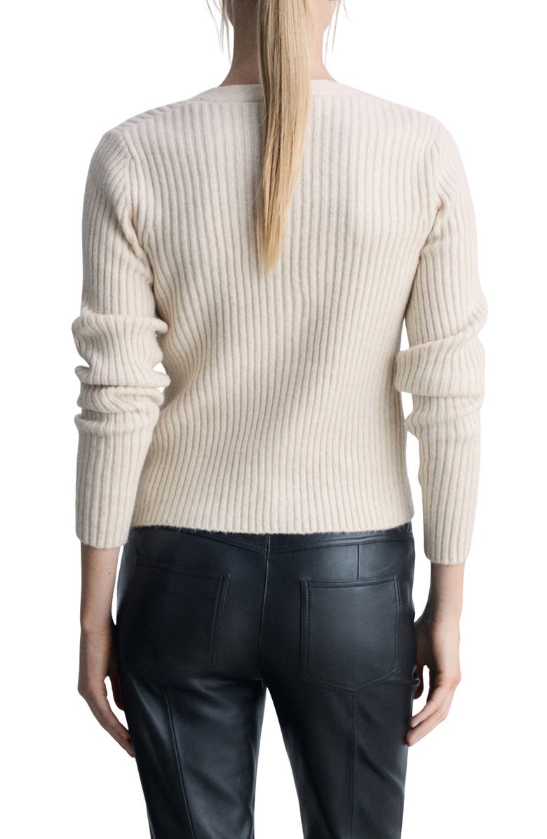 MANGO Metallic Rib Cardigan, Alternate, color,