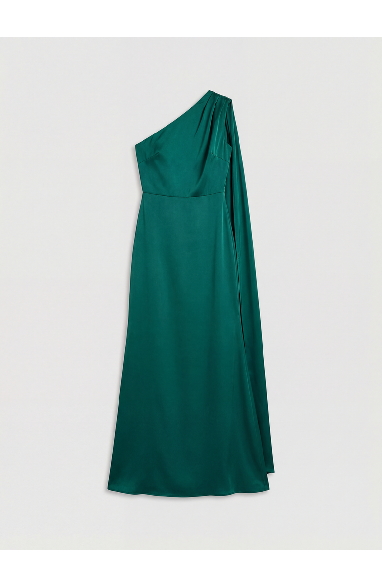 Coast One Shoulder Maxi Dress, Alternate, color, Emerald