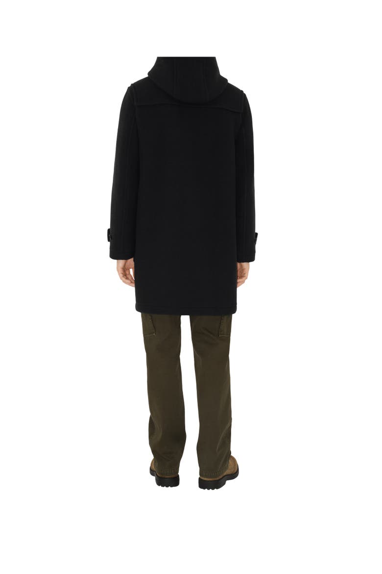 Wool Duffle Coat, Alternate, color, Black