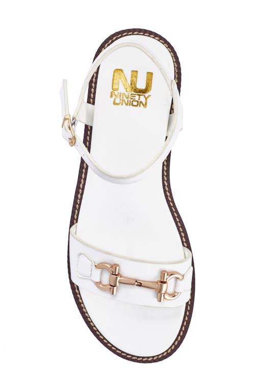 Ninety Union Women's Madison Flat Sandals In White