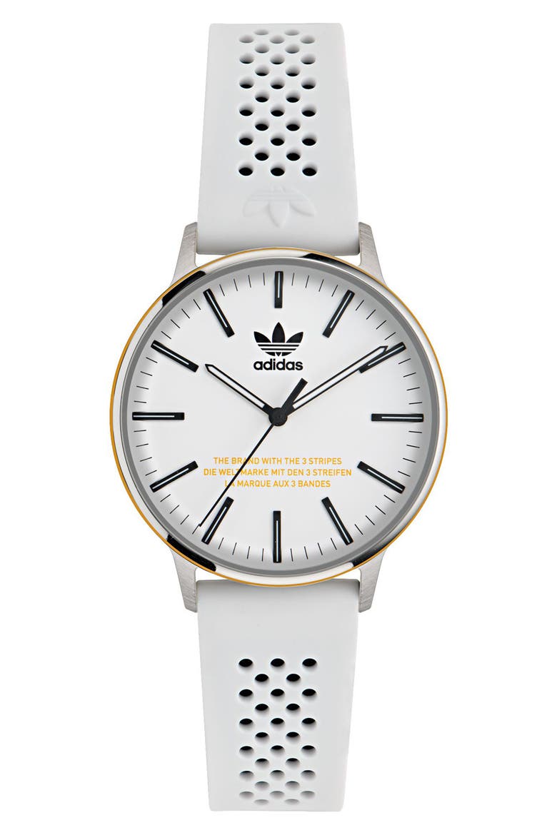 AO Silicone Strap Watch, Main, color, WHITE