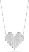 SPHERA MILANO Pixel Heart Pendant Necklace