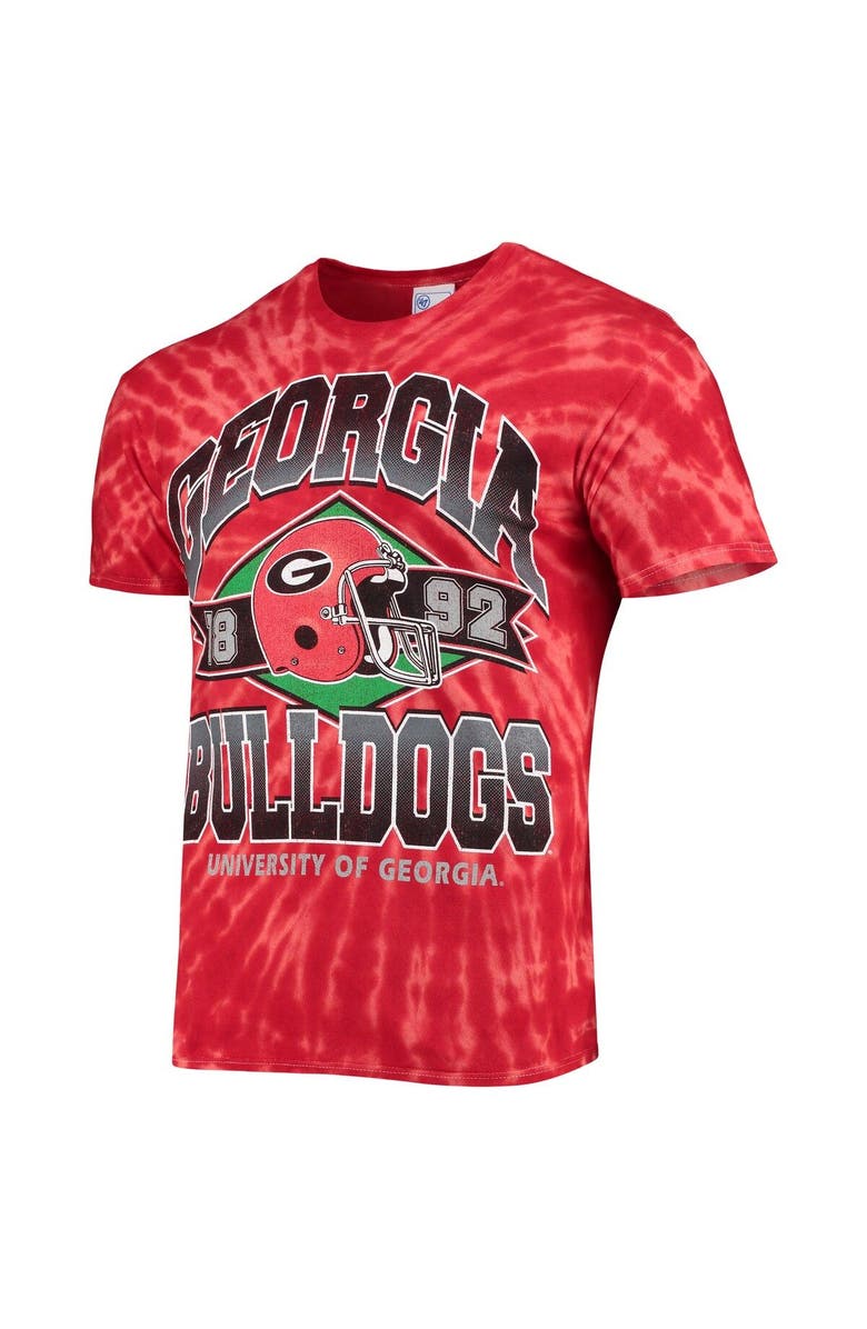 '47 Men's '47 Red Georgia Bulldogs Brickhouse Vintage Tubular Tie-Dye T-Shirt, Alternate, color, 