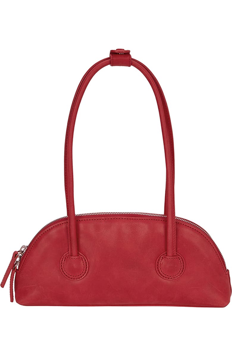 MARGESHERWOOD Bessette Leather Shoulder Bag, Alternate, color, Apple Red Pull-Up