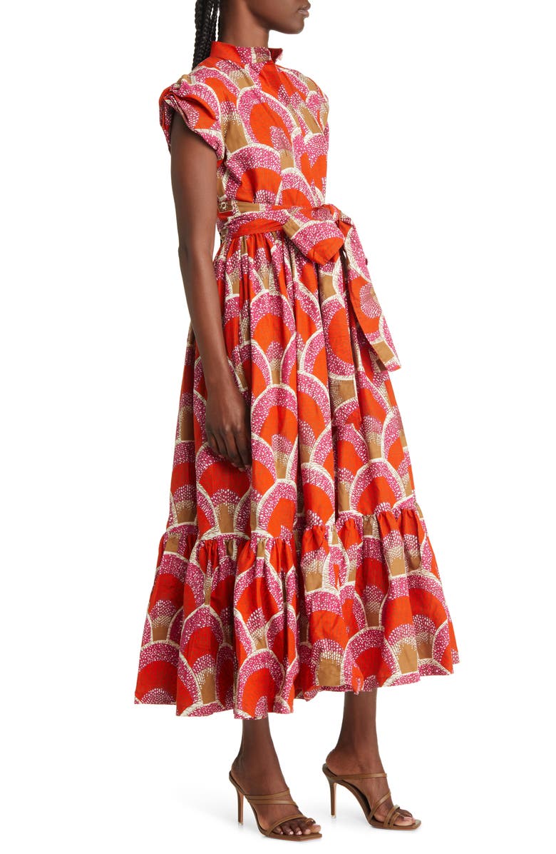 SIKA Gabbi Cotton Midi Dress, Alternate, color, 