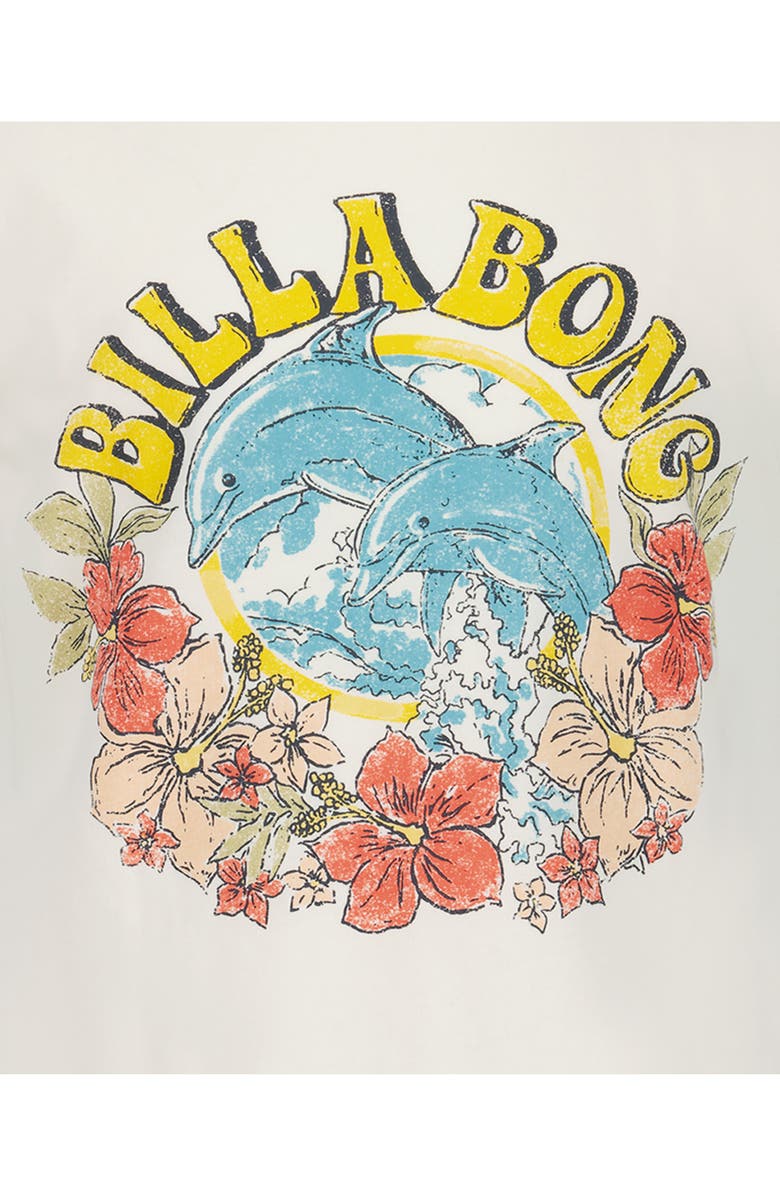 Billabong Kids' Dolphin Dance Graphic T-Shirt, Alternate, color, Salt Crystal