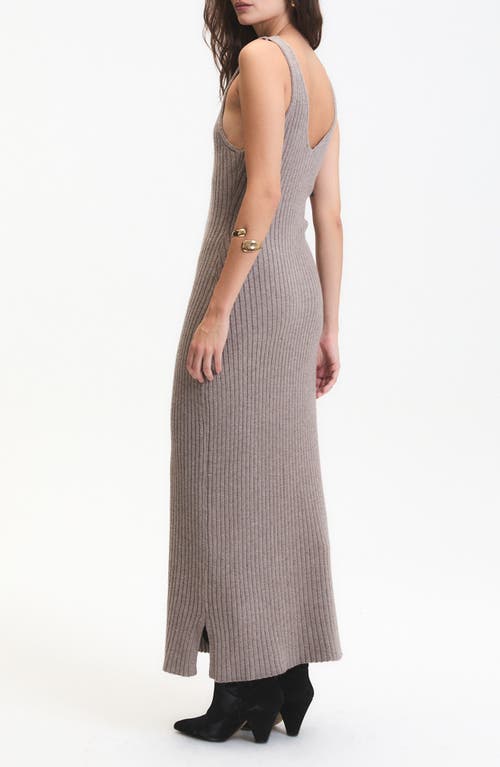 Deluc Randy Knit Body Con Maxi Dress In Brown