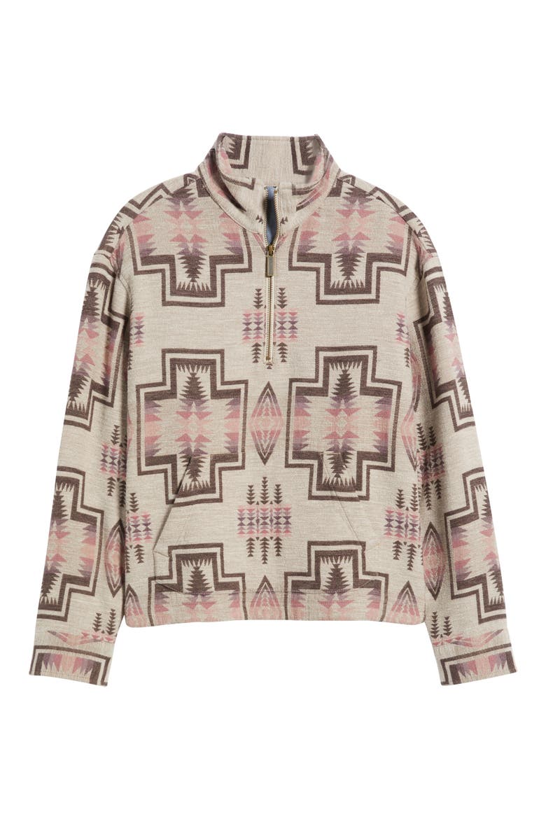 Harding Half Zip Sweatshirt, Alternate, color, TAUPE MIX HARDING
