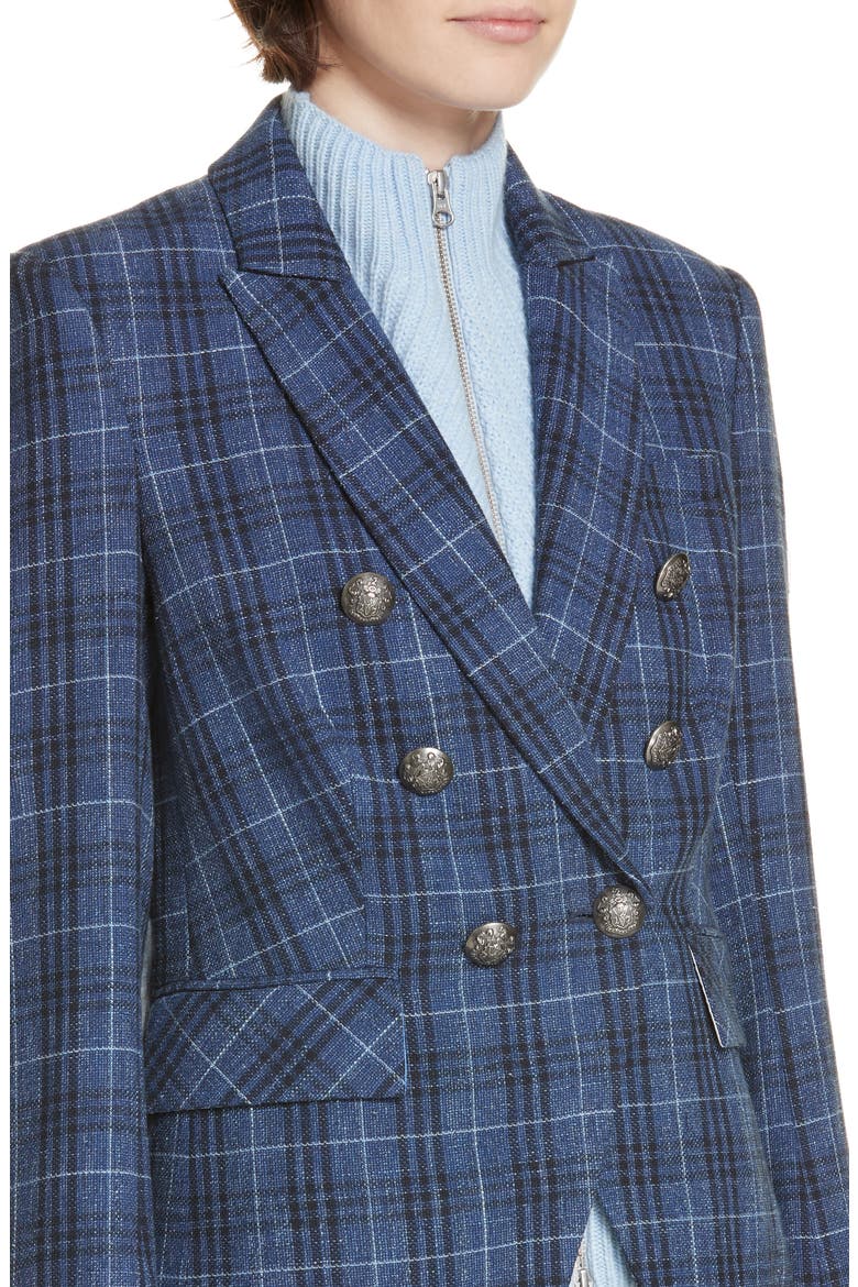 Miller Wool Blend Plaid Dickey Jacket, Alternate, color, BLUE