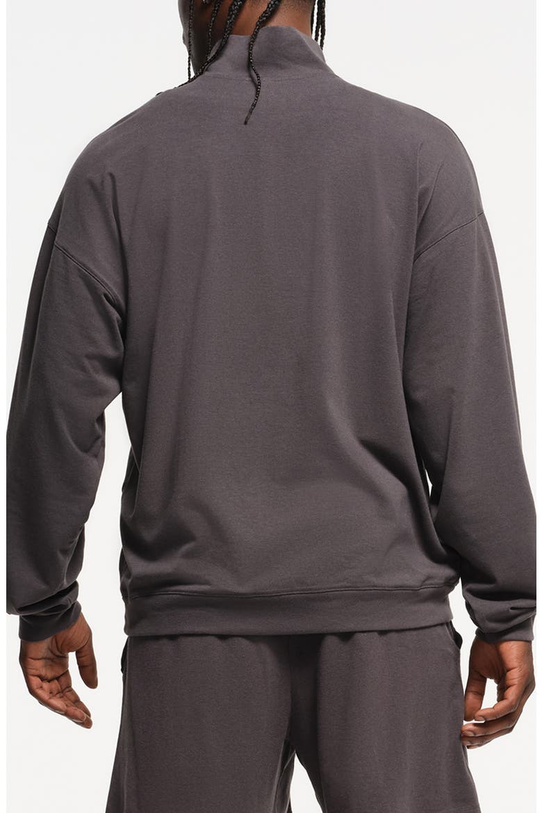 Jersey Lounge Quarter Zip Pullover, Alternate, color, ASH