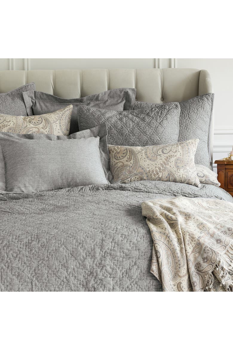 Sutton Granite King Sham, Alternate, color, Gray