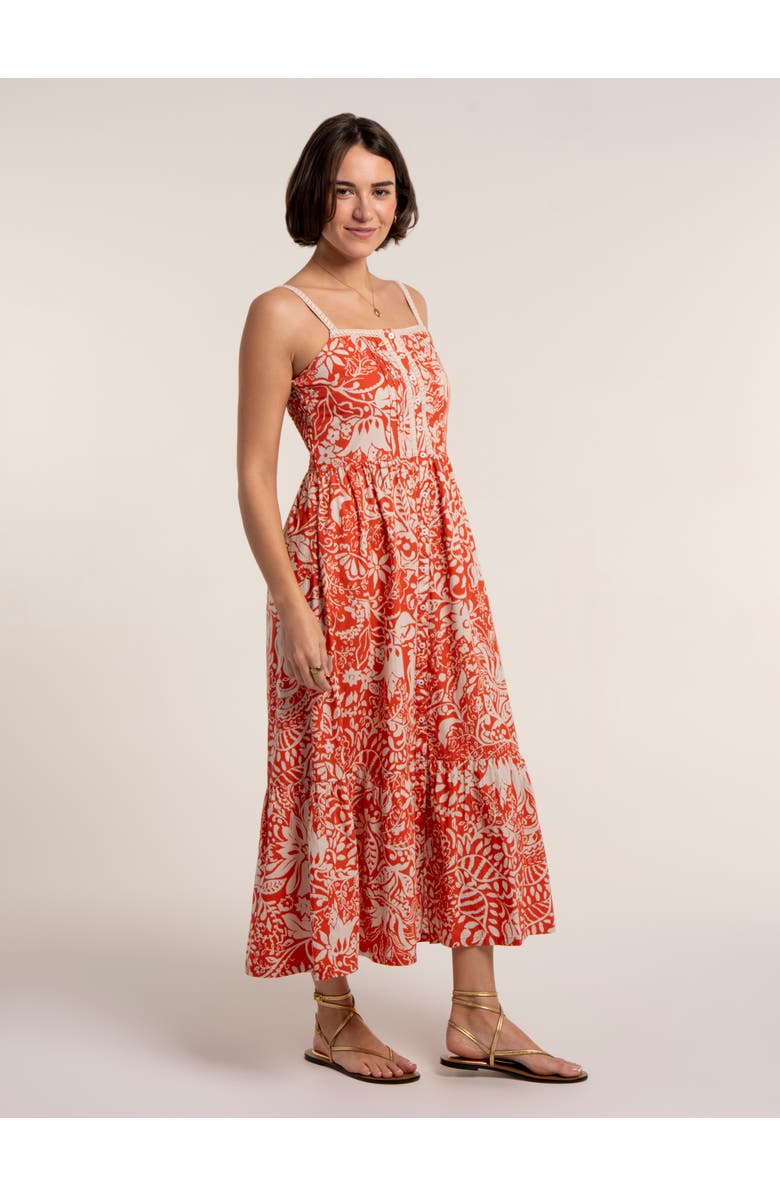 Brakeburn Catarina Maxi Dress, Alternate, color, Coral