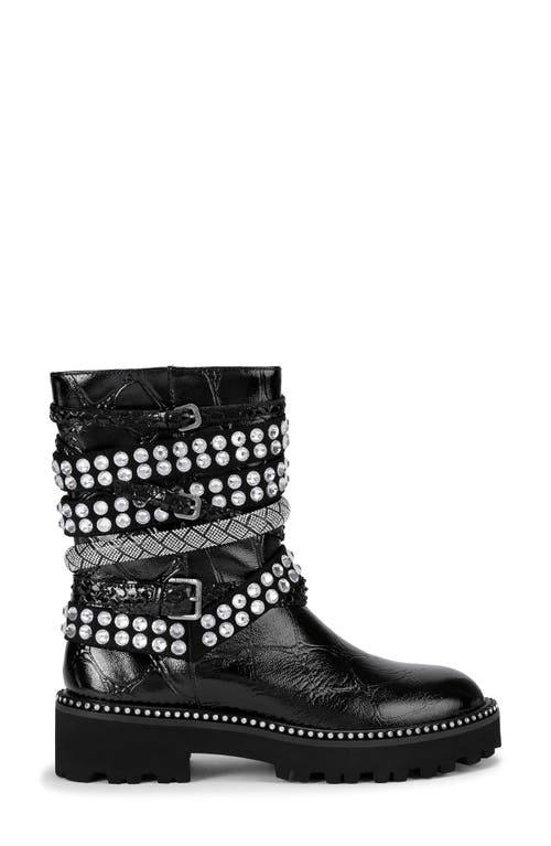 Kurt Geiger London Crystal Embellished Multistrap Boot In Black