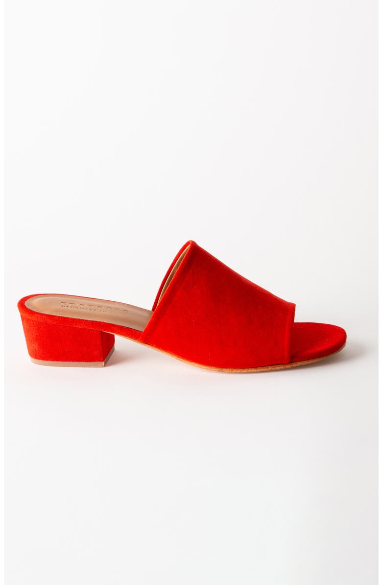 Fortress Rachel Block Heel Sandal, Alternate, color, Coral Suede