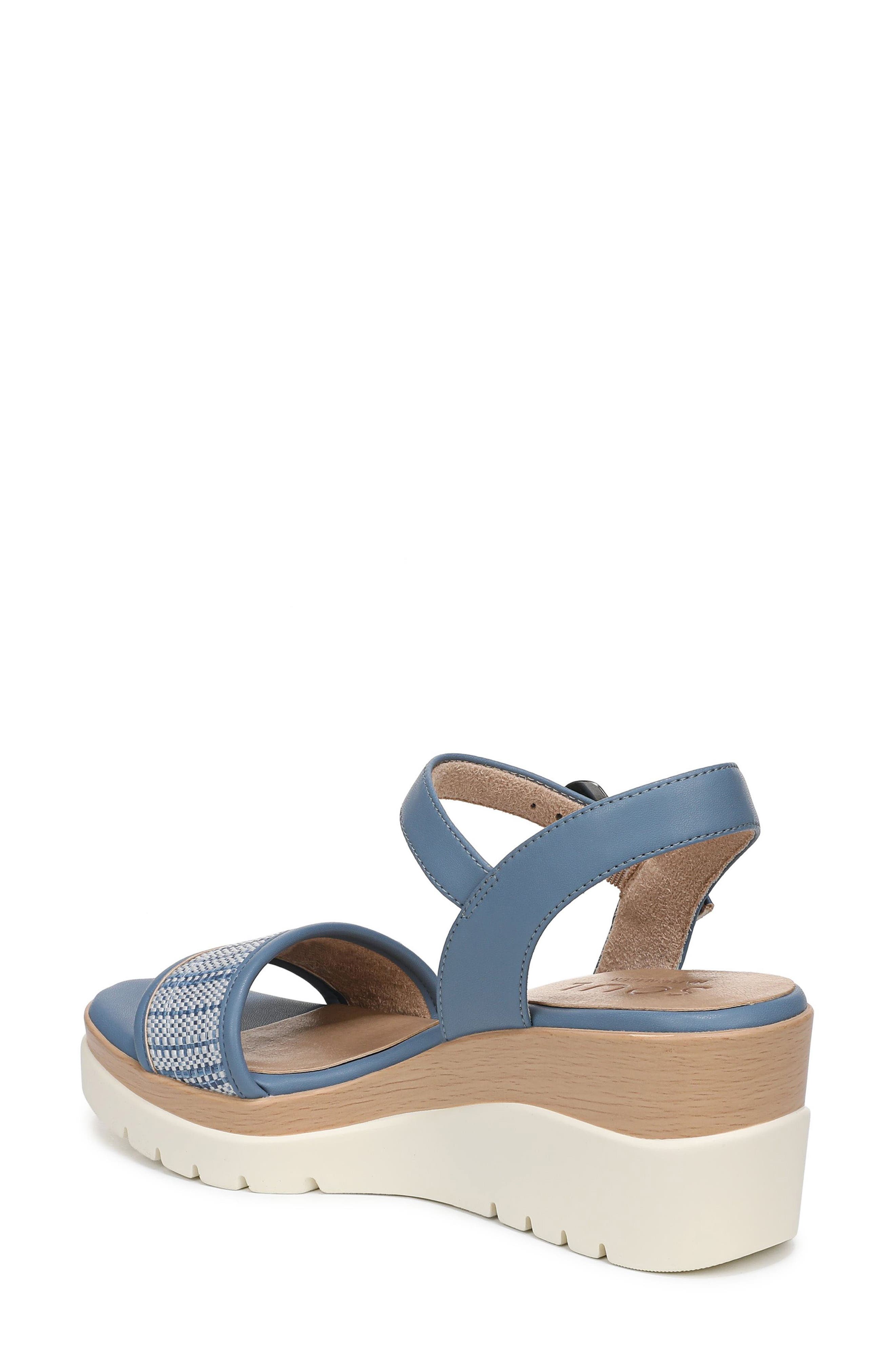 Graciela Wedge Sandal, Alternate, color, NAVY