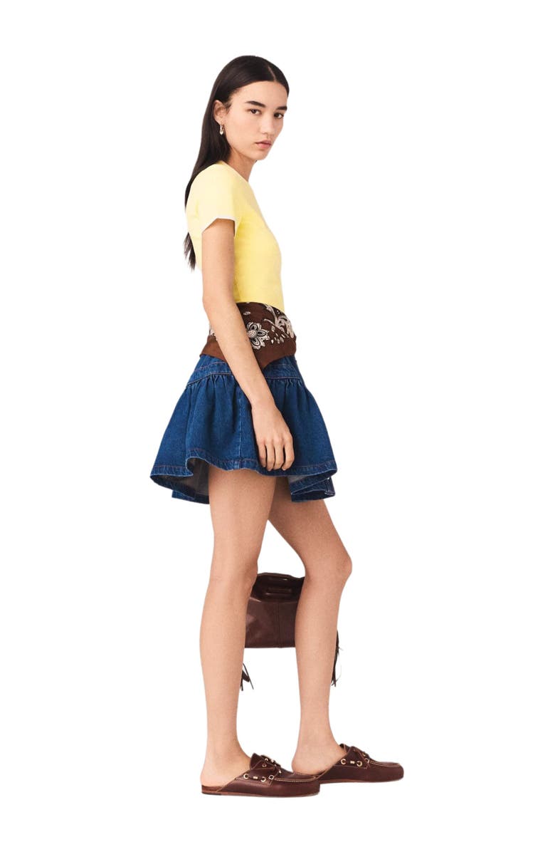 maje Round back cut-out sweater, Alternate, color, Pale Yellow