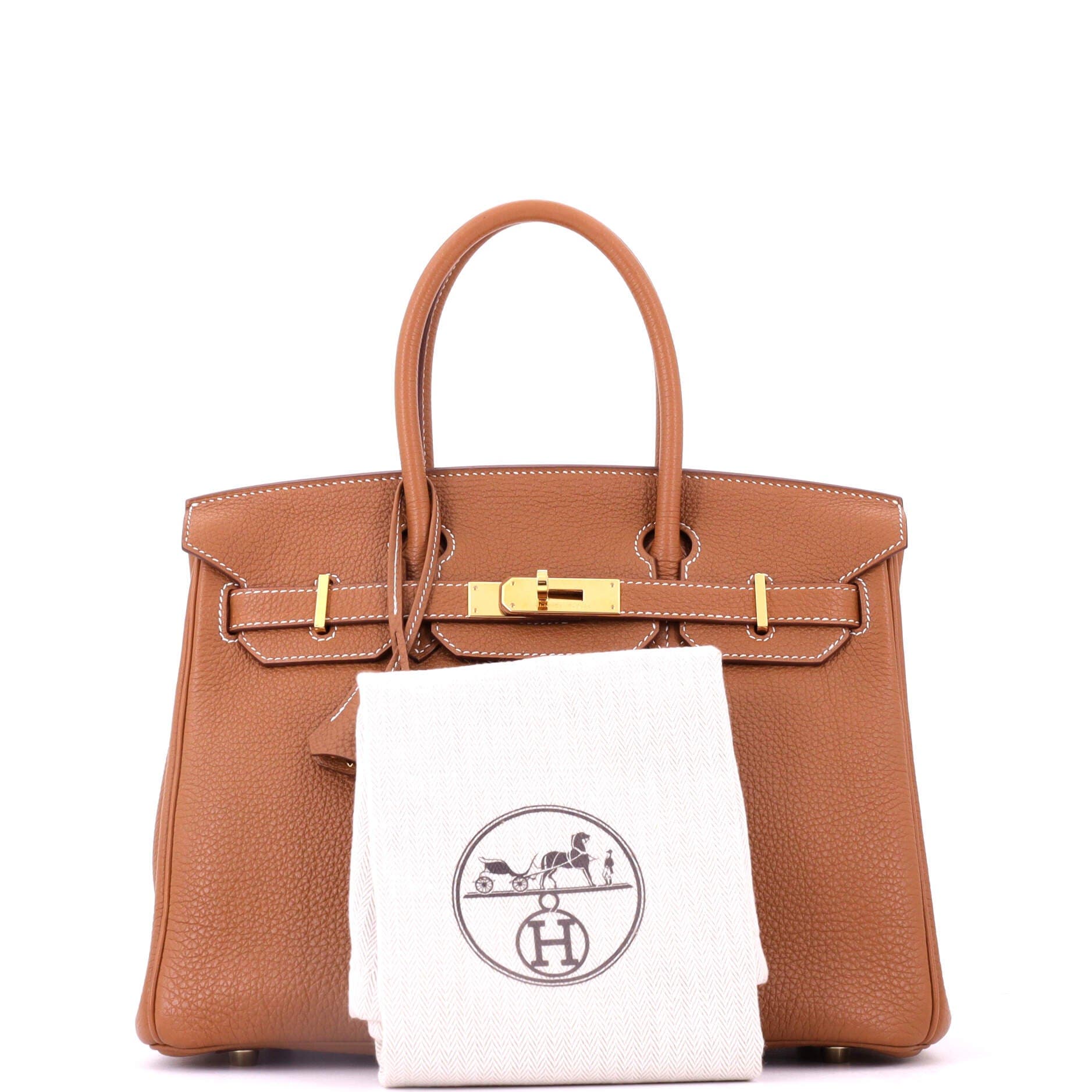 Birkin Handbag Brown Togo with Gold Hardware 30, Alternate, color, Metallic Gold