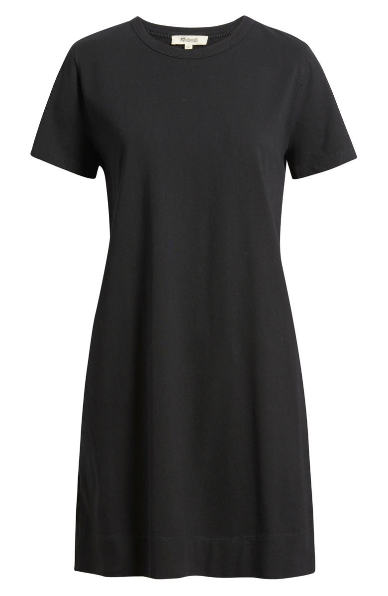 Madewell T-Shirt Minidress, Alternate, color, Jet Black