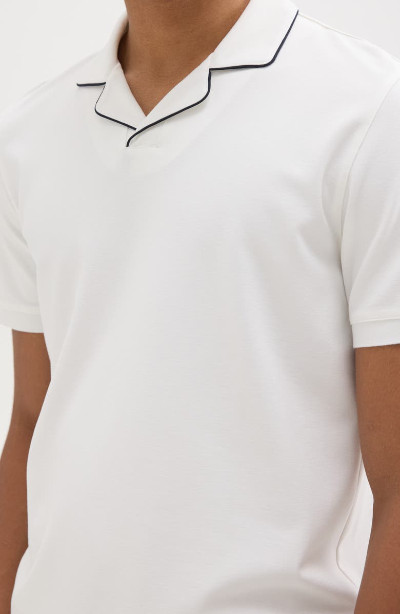 Theory Railor JC P.Relay Tipped Polo, Alternate, color, White