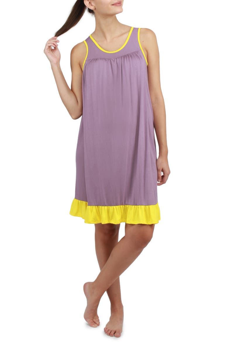 Paris Maternity/Nursing Nightie, Main, color, LIGHT PURPLE