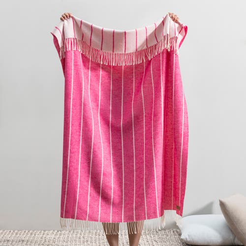 Lands Downunder Fiji Stripe Throw In Pink