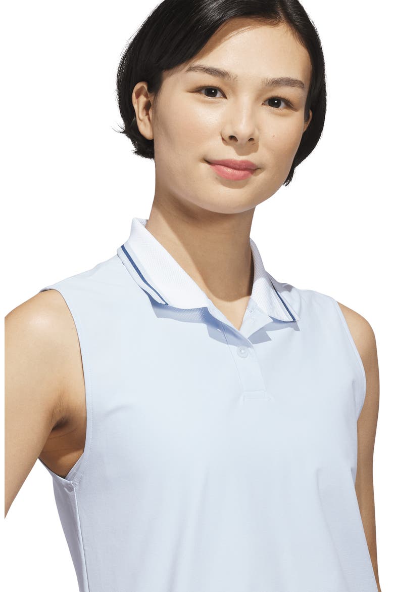 Performance Sleeveless Polo, Alternate, color, CRYSTAL SKY