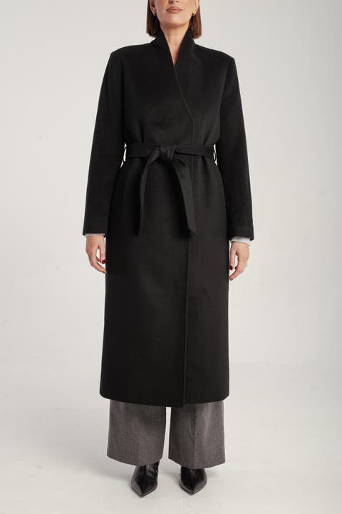 Cashmere Belted Long Coat