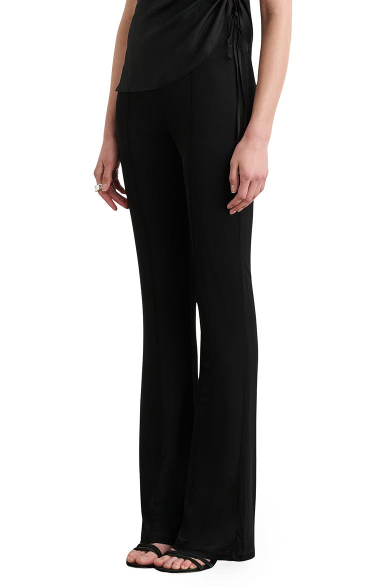 Gemma Seamed Pull-On Pants, Alternate, color, JET