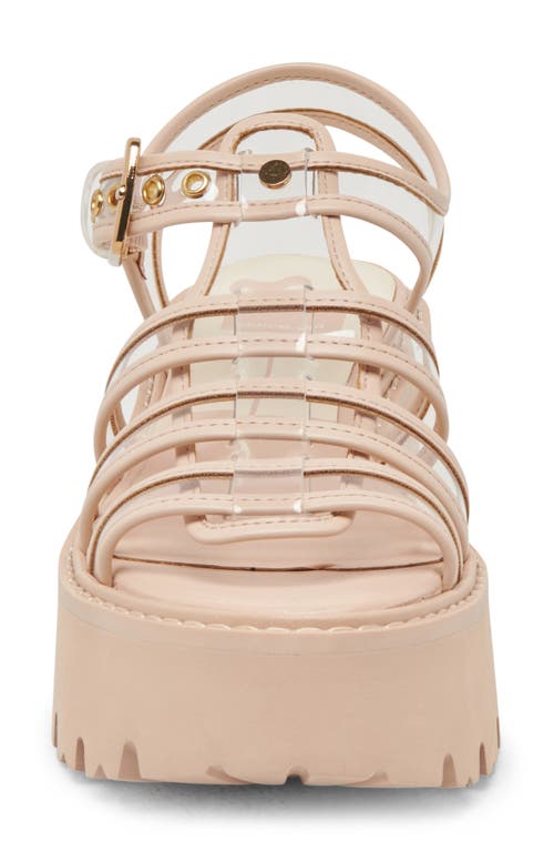 Shop Dolce Vita Latice Strappy Sandal In Crystal Vinyl