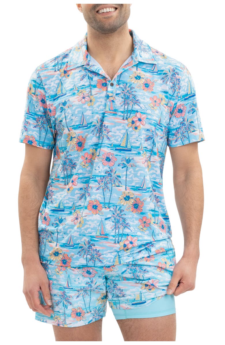 Kenny Flowers The Ocean Course - Golf Shirt, Alternate, color, Blue