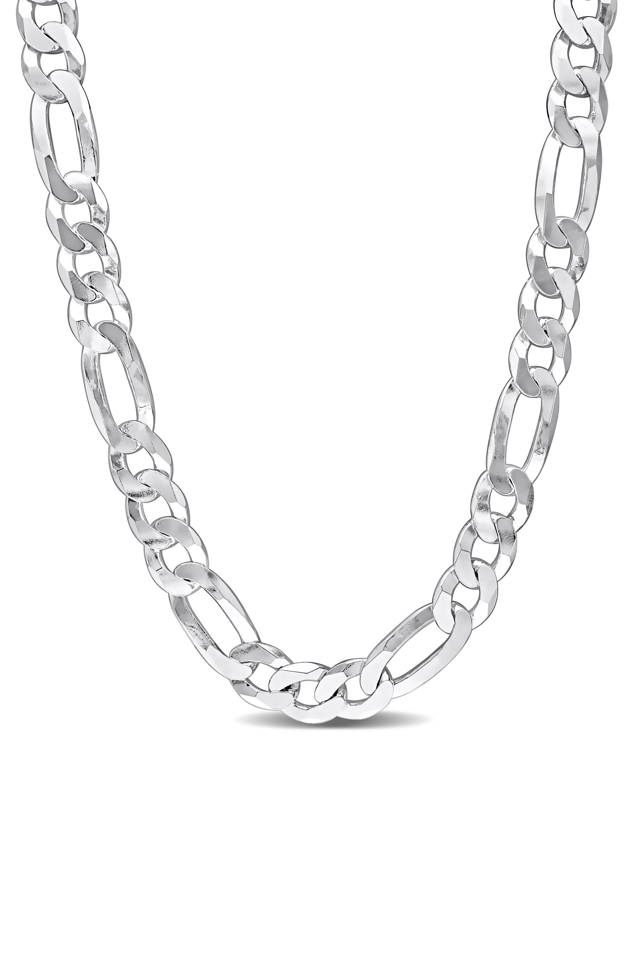 DELMAR Men's Figaro Chain Necklace