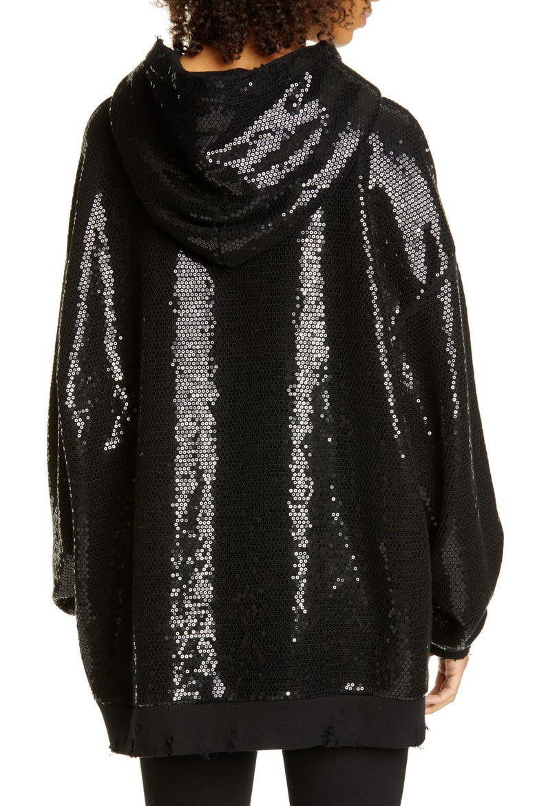 Sequin Hoodie, Alternate, color, BLACK SEQUIN
