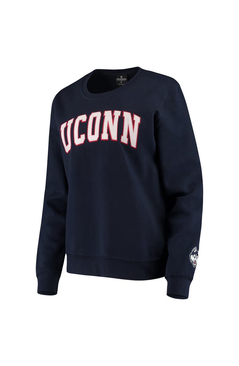 COLOSSEUM Women's Colosseum Navy UConn Huskies Campanile Pullover Sweatshirt, Alternate, color, Navy