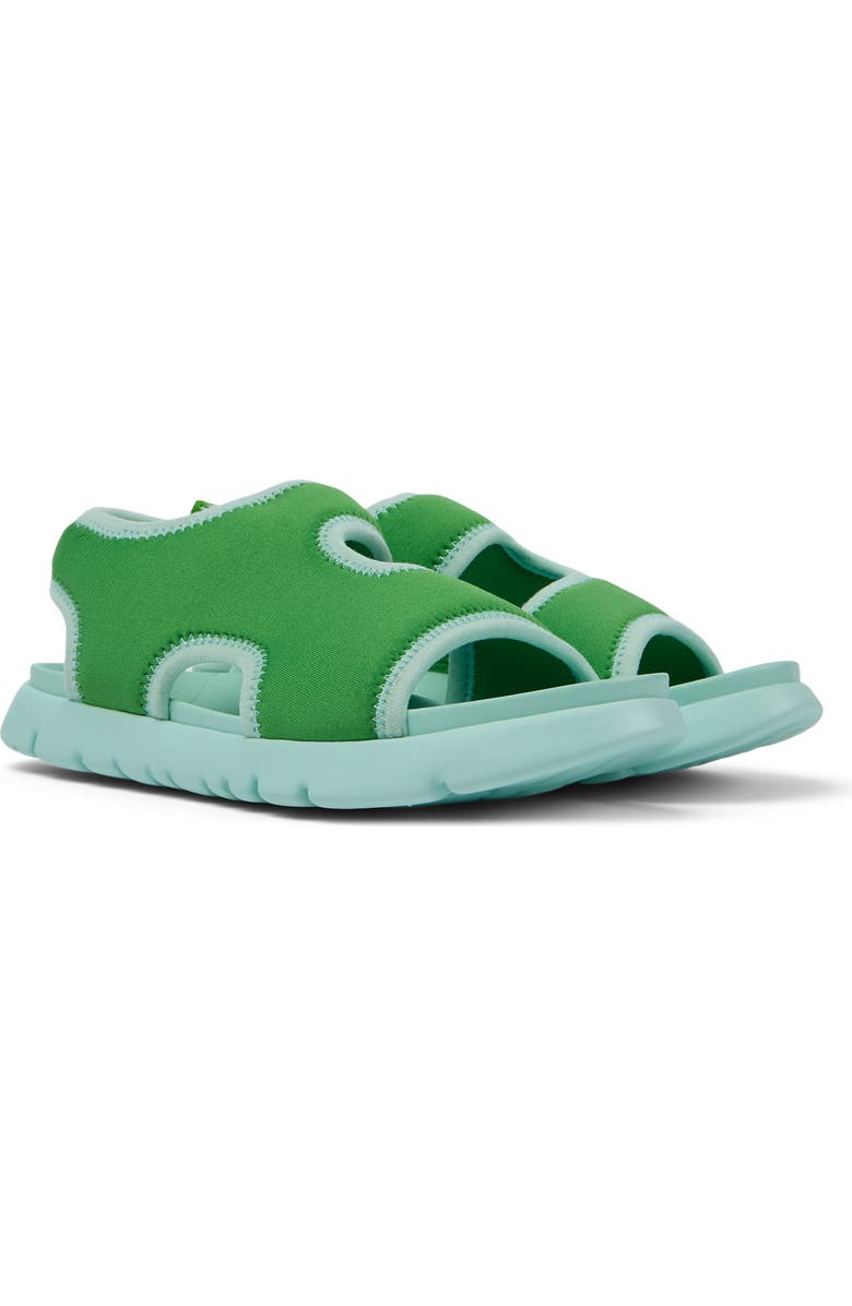 Camper Kids' Oruga Sandal, Main, color, Bright Green